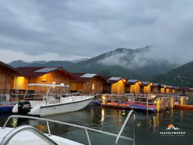 Floating Huts Tehri Lake (1)